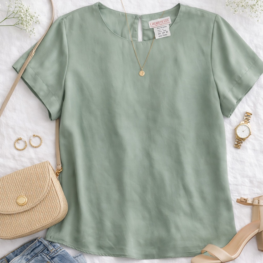 Lauren Lee Sage Green Women's Top